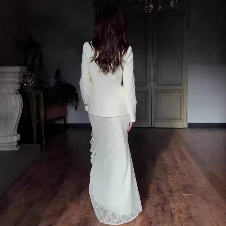 Elegant Autumn Long Sleeve Maxi Dress Set for Women  Casual Fashion Dress
