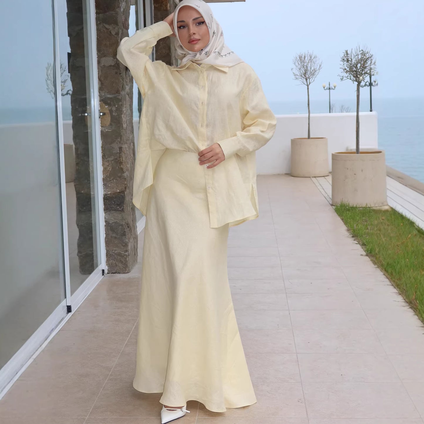 Comfortable Loose Elegant Long Sleeve Summer Dr
