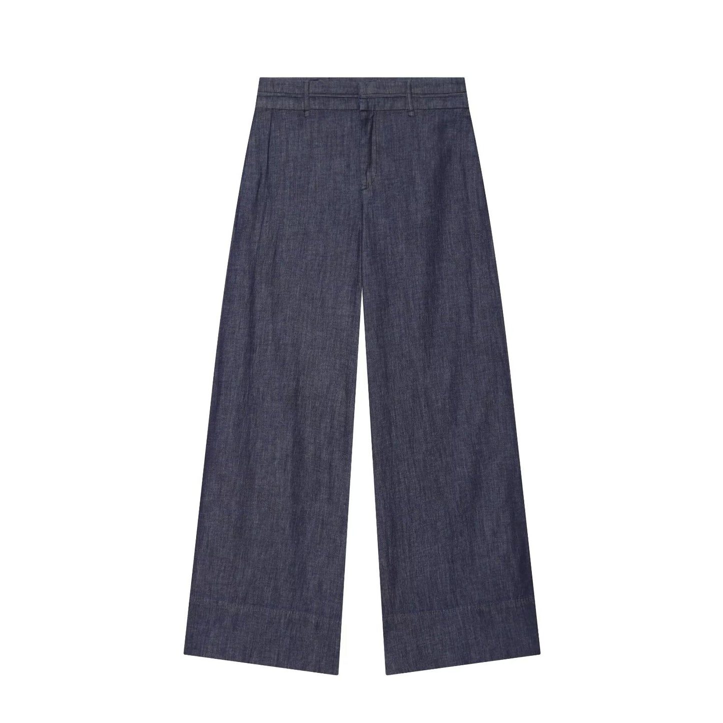 Asymmetric top+wide leg pants set